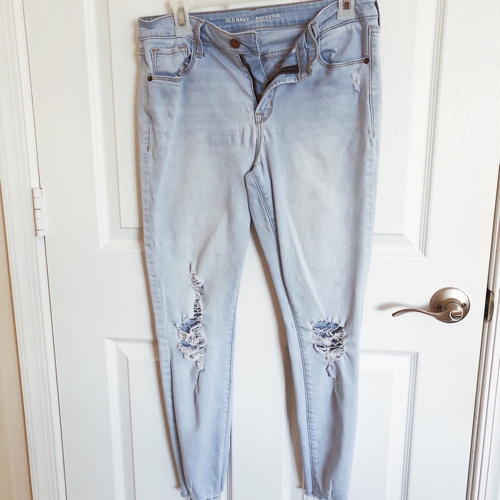 Old navy light blue jeans size 8